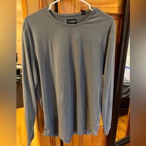 AO L/S Curve Hem Tee - Sage